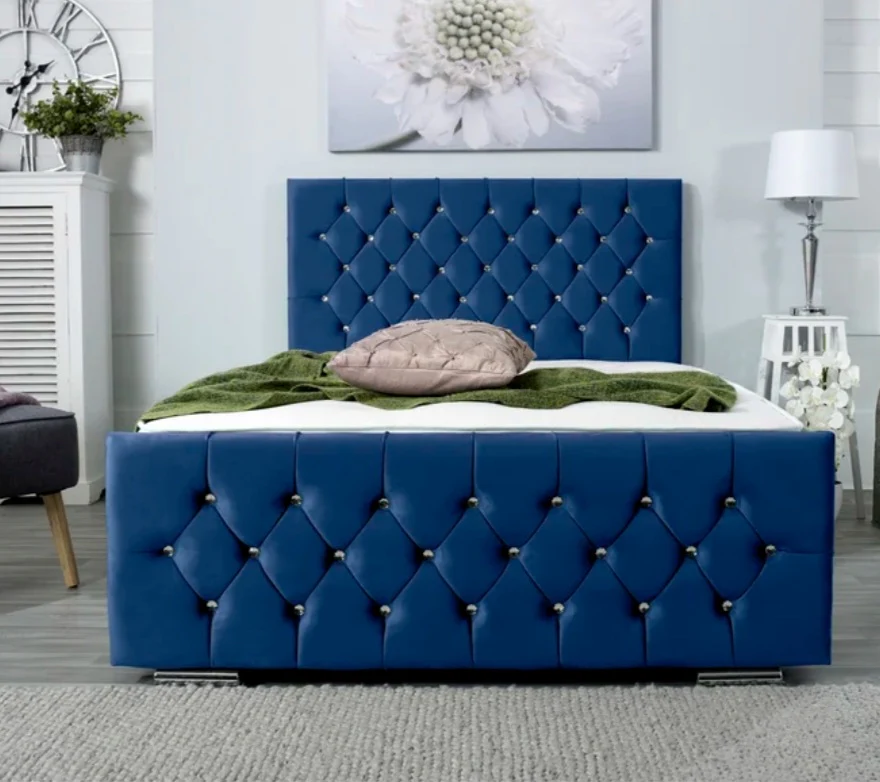 Florida Bed Diamonds Headboard UK - Additional view of premium florida from Newcastle Beds UK